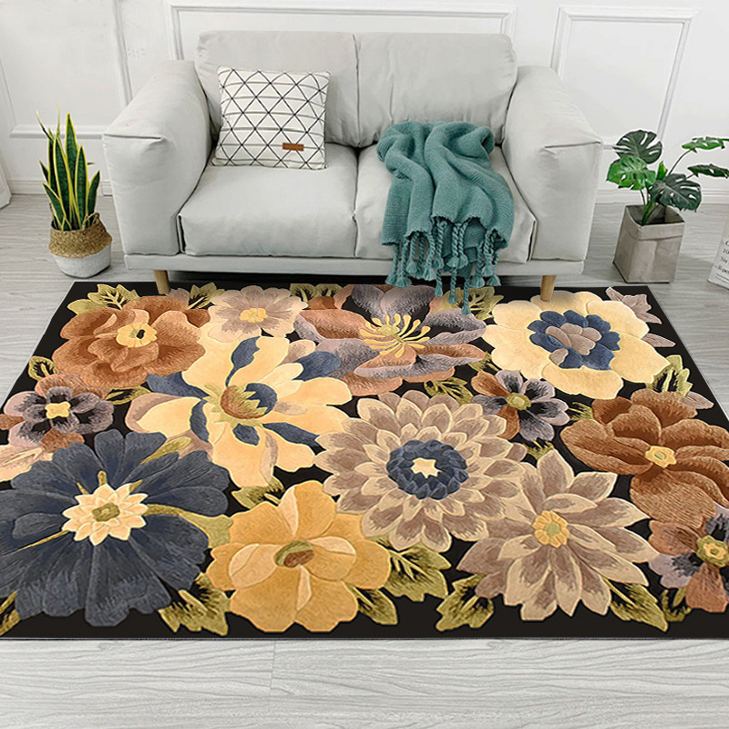 (Factory Goods Pass) Wholesale of thickened European-style carpets for living rooms, bedrooms, walk-in closets, balconies, bathrooms, floor MATS and floor MATS Application Scenario