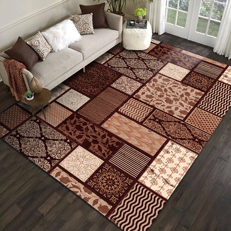 (Factory Goods Pass) Wholesale of thickened European-style carpets for living rooms, bedrooms, walk-in closets, balconies, bathrooms, floor MATS and floor MATS Specification image