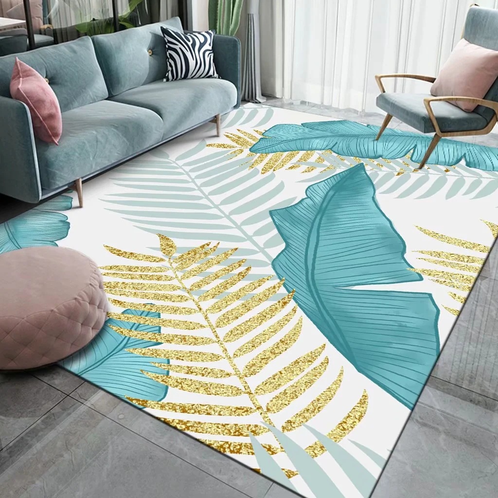 Nordic geometric simple living room tea table carpet bedroom bed mat rectangular bedroom bed simple wind carpet