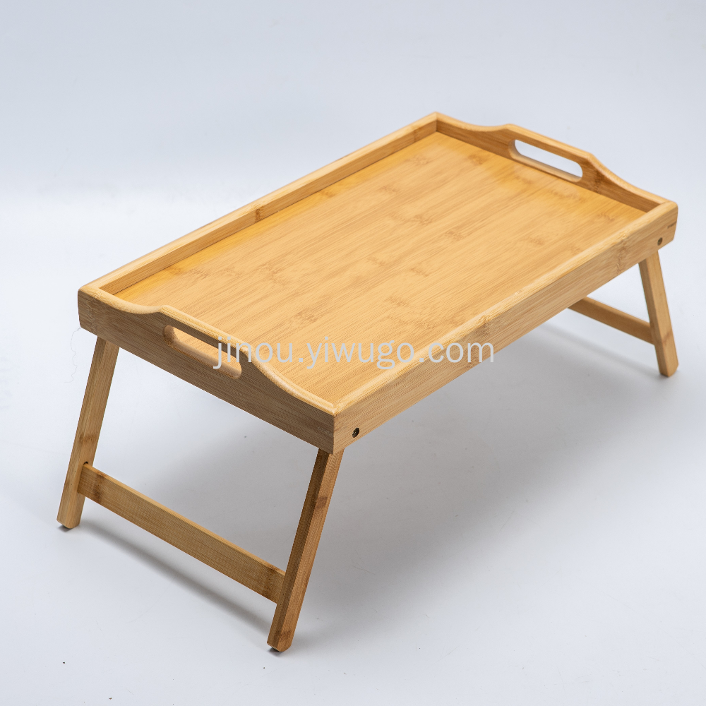 50*30 mini desk, small bamboo desk, bamboo tray, laptop desk, foldable lazy study desk details Picture