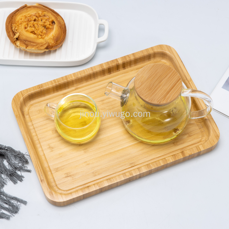 2.5 larga bandeja cuadrada bandeja de té bandeja de bambú al por mayor bandeja de bambú simple hogar hotel restaurante bandeja de té rectangular japonés bandeja de bambú bandeja de té Specification image