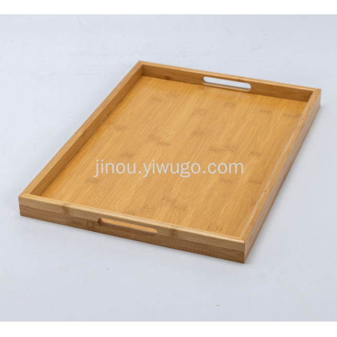 Plano binaural bandeja de bambú bandeja de té al por mayor bandeja de bambú simple hogar hotel restaurante juego de té bandeja de té rectangular japonés bandeja de bambú details Picture