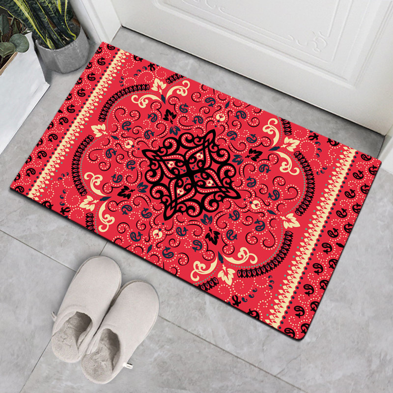 Nordic style Bohemian home mat carpet door mat kitchen toilet non-slip absorbent floor mat carpet