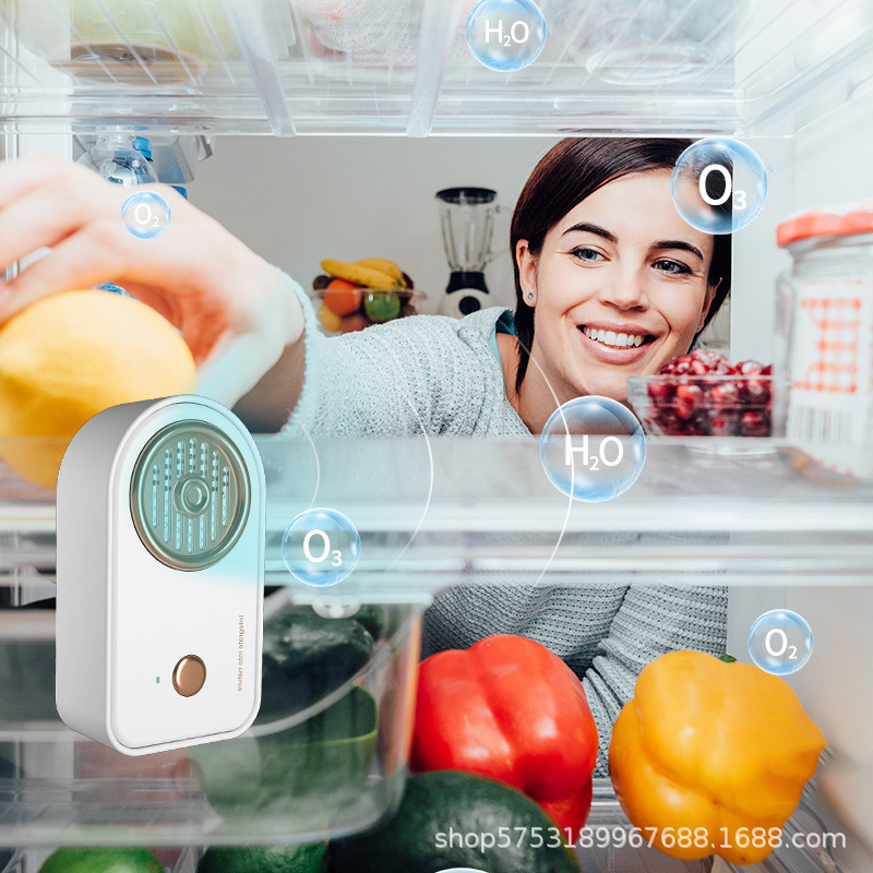 2022新款智能冰箱净化器家用保鲜赠品礼品臭氧消毒杀菌除臭除味器详情图2