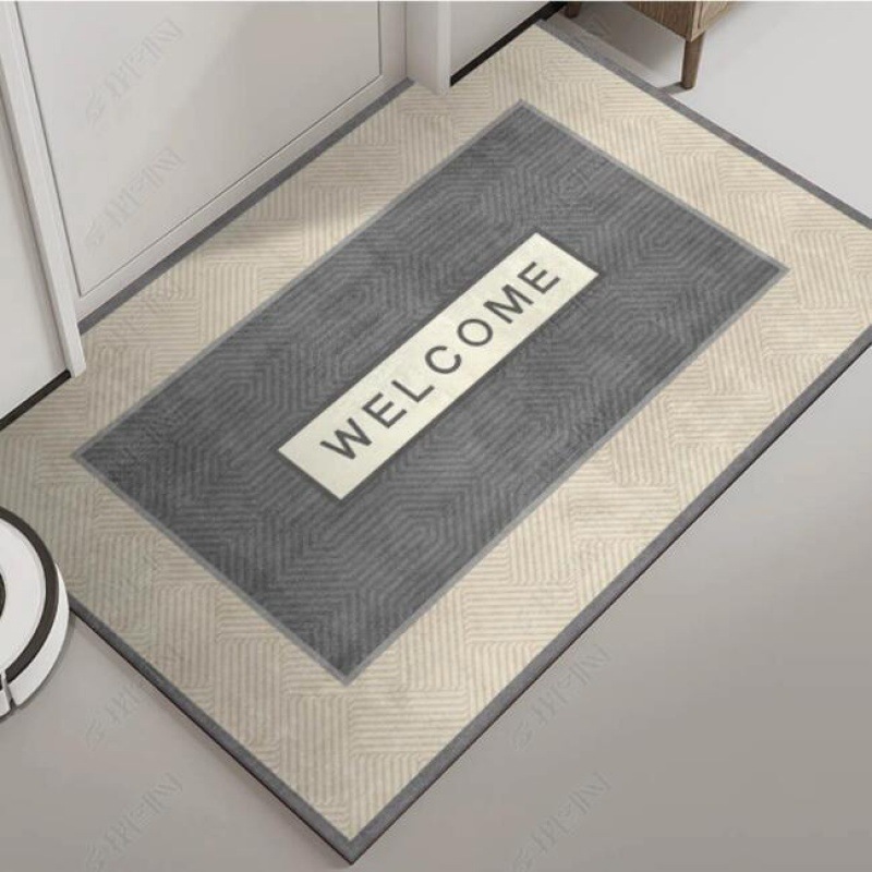 Doormat entry carpet entry door entry door doormat toilet bathroom non-slip absorbent floor mat can be cut
