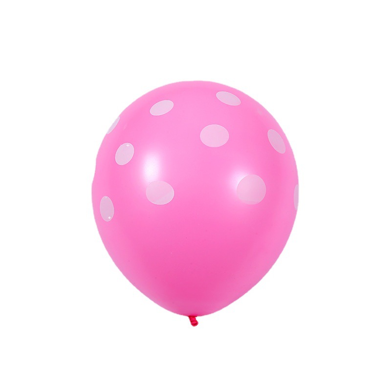 圆点气球图案印刷乳胶气球生日派对波点装饰气球圆形场景布置气球详情图5