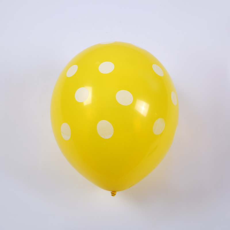 圆点气球图案印刷乳胶气球生日派对波点装饰气球圆形场景布置气球详情图3