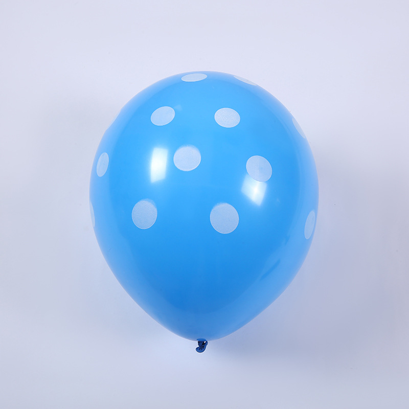圆点气球图案印刷乳胶气球生日派对波点装饰气球圆形场景布置气球详情图4
