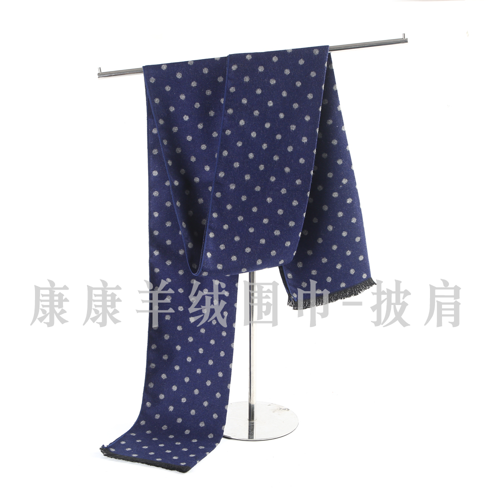 Kangkang Cashmere Scarf Shawl is honored to present the classic checked scarf and thick warm scarf for men in autumn and winter Specification image
