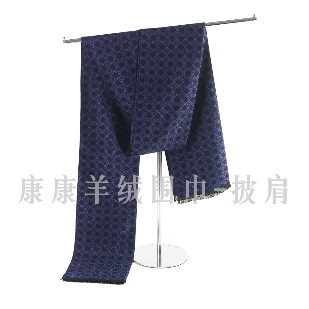 Kangkang Cashmere Scarf Shawl is honored to present the classic checked scarf and thick warm scarf for men in autumn and winter Item Picture