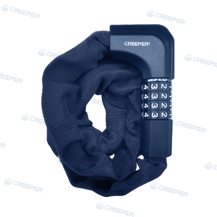 Crawler factory direct sales, lock password, 4-digit chain blue, high-quality accessories, bicycle professional details Picture