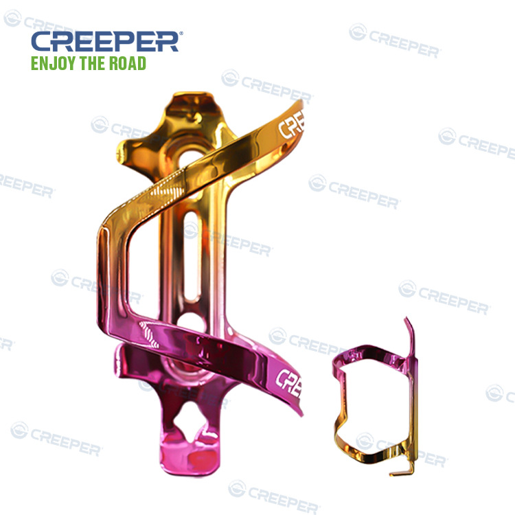 Factory direct sales of water bottle racks, single-span titanium color bicycle spare parts and bicycle accessories