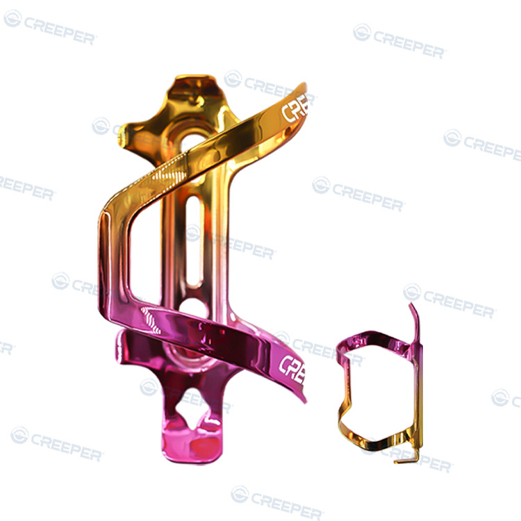 Factory direct sales of water bottle racks, single-span titanium color bicycle spare parts and bicycle accessories details Picture