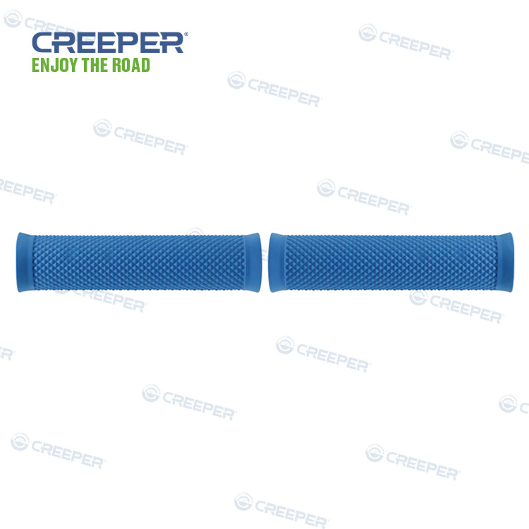 Crawler factory direct sales, rubber handlebar covers, blue rice flower double-way high-quality accessories, bicycle professional