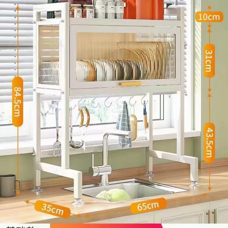 New cupboard sink shelving