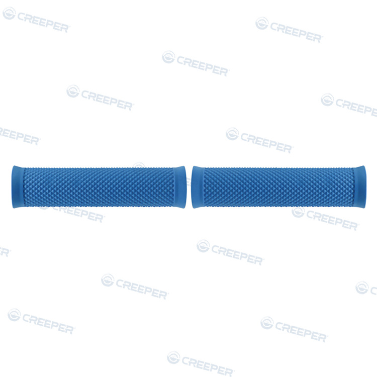 Crawler factory direct sales, rubber handlebar covers, blue rice flower double-way high-quality accessories, bicycle professional details Picture