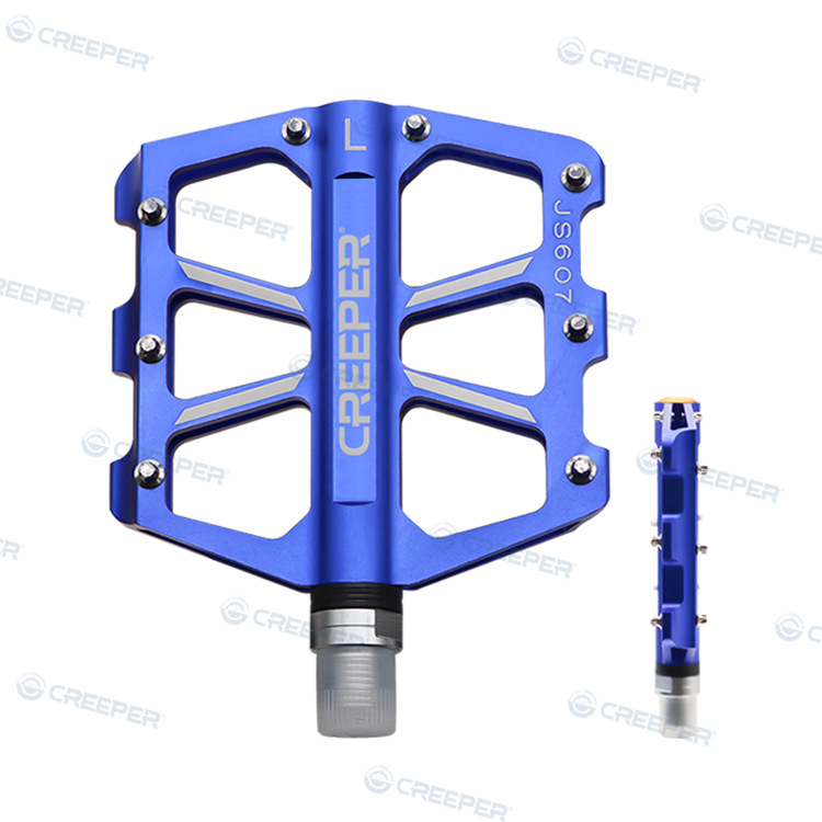 Factory direct sales of accessories, pedal-mounted magnesium alloy water-shaped blue bearings, bicycle spare parts, and commuter vehicle parts details Picture