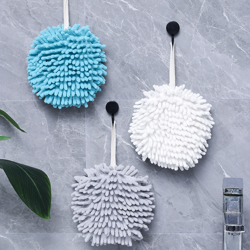 Kitchen and bathroom Japanese-style Chenier handball thickened hanging hand towel, water-absorbing quick-drying cute cloth towel