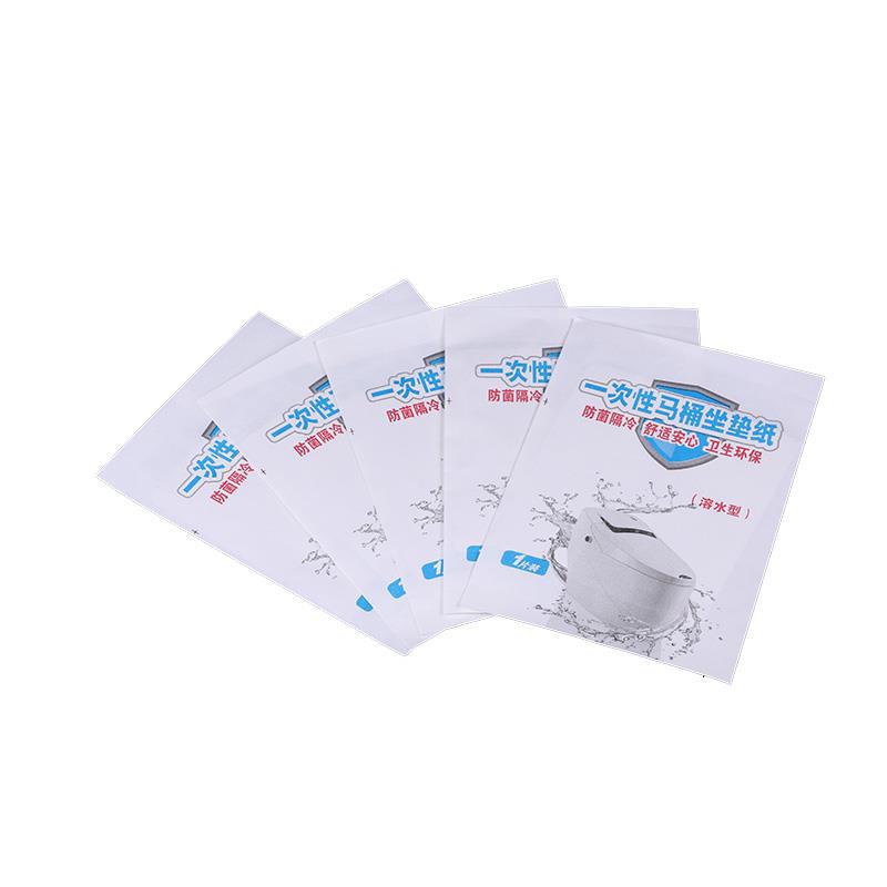 Single-piece water-soluble disposable toilet seat cover, hotel disposable products, disposable toilet seat cover paper details Picture