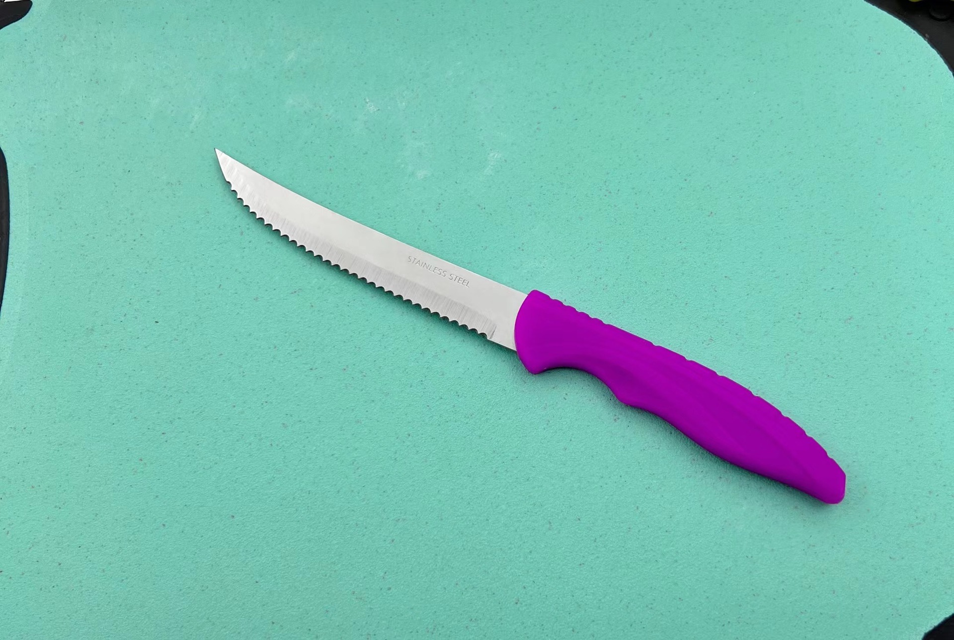 Foreign trade direct sales of large tooth sets, steak knives, serrated knives, household steak knives, stainless steel kitchenware, kitchen bread knives details Picture