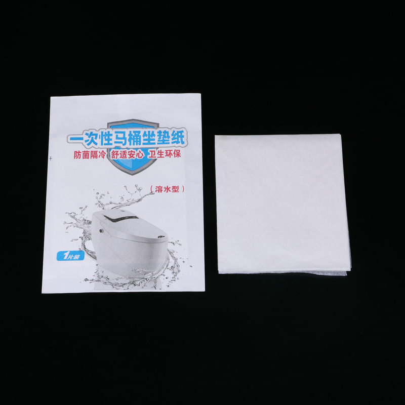 Single-piece water-soluble disposable toilet seat cover, hotel disposable products, disposable toilet seat cover paper Application Scenario