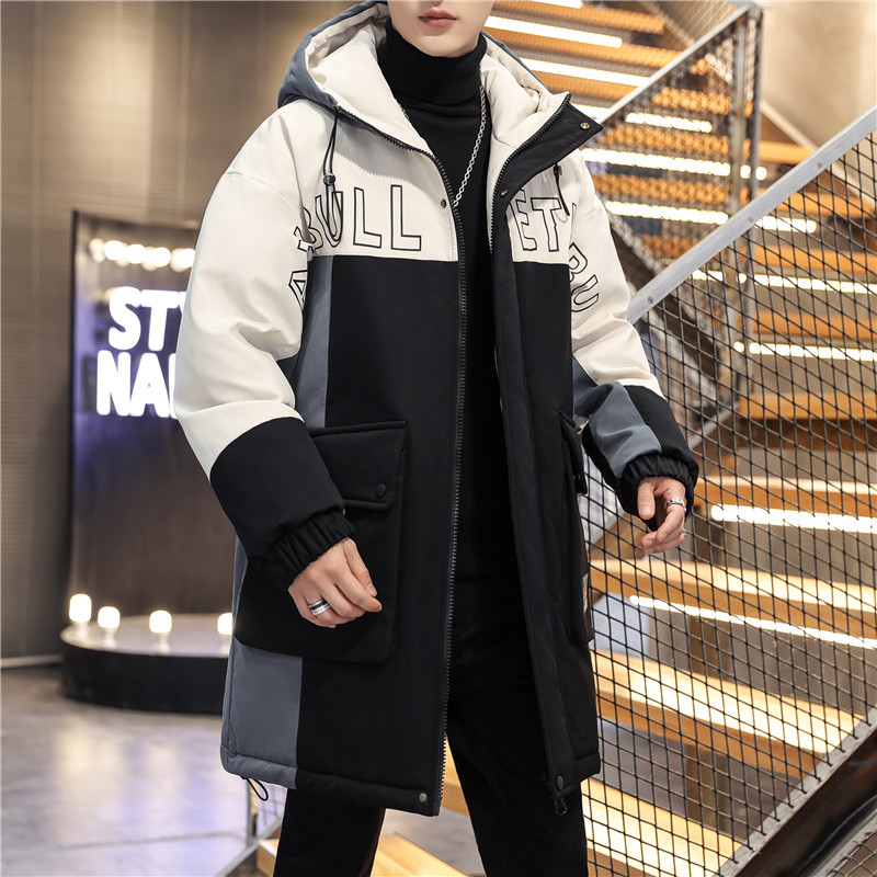 A0502 Men's winter mid-length cotton-padded jacket, new thickened cotton-padded jacket, down cotton Application Scenario