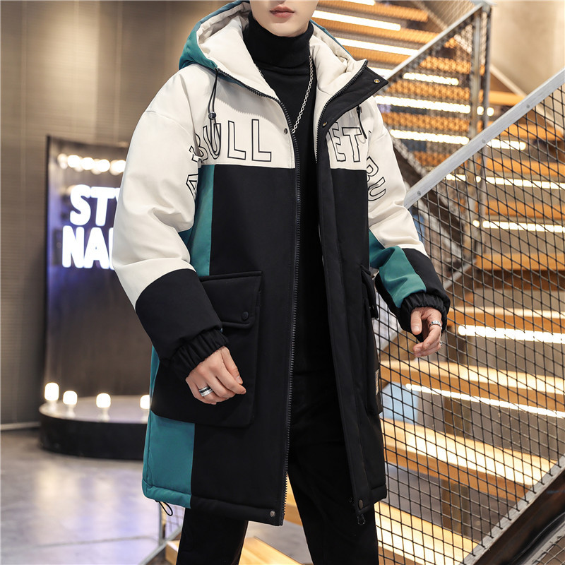 A0502 Men's winter mid-length cotton-padded jacket, new thickened cotton-padded jacket, down cotton details Picture