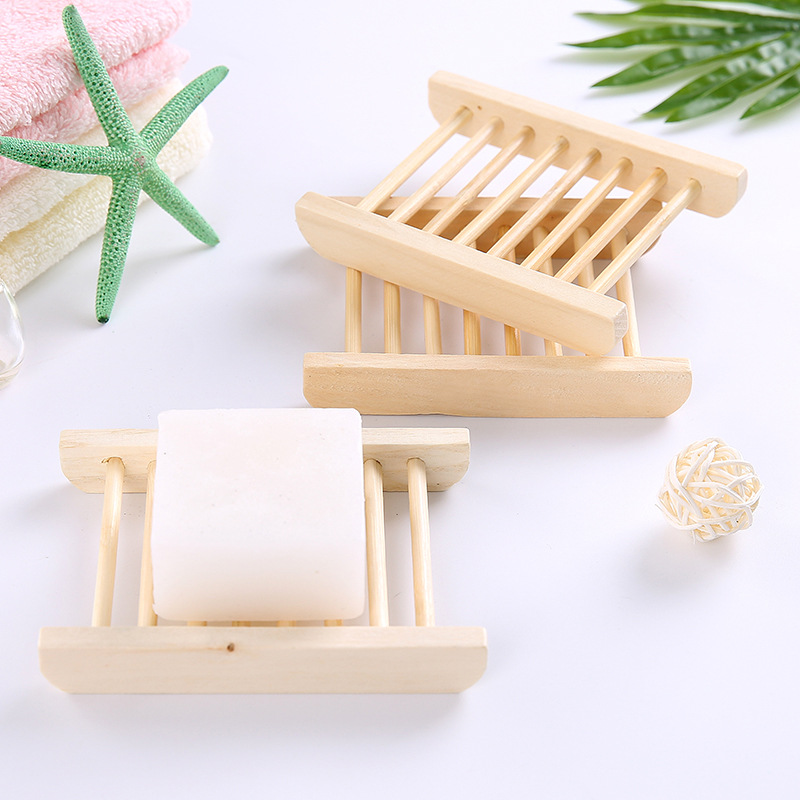 Simple and creative wooden soap box for home use, large soap box for bathroom, no need for drilling, draining and storage rack, home accessories details Picture
