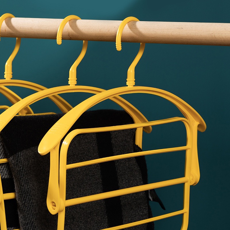 Rotating clothes hanger, multi-functional shirt, anti-wrinkle, widened and thickened shoulder, rotatable clothes hanger, quick drying and drying of clothes and shoes details Picture
