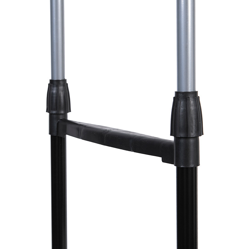 Ordinary iron pipe small-sized lifting clothes drying rack, floor-standing double-bar non-telescopic clothes rack with moving wheels Application Scenario