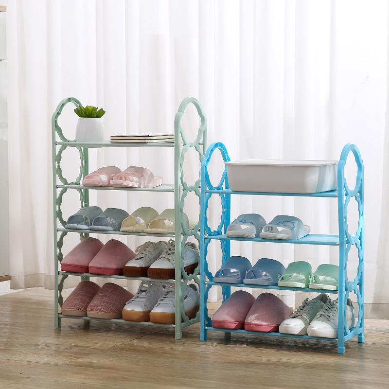 Classic Practical Combination Shoe Rack Four-Layer Five-Layer Simple Combination Shelf Easy Assembly Application Scenario