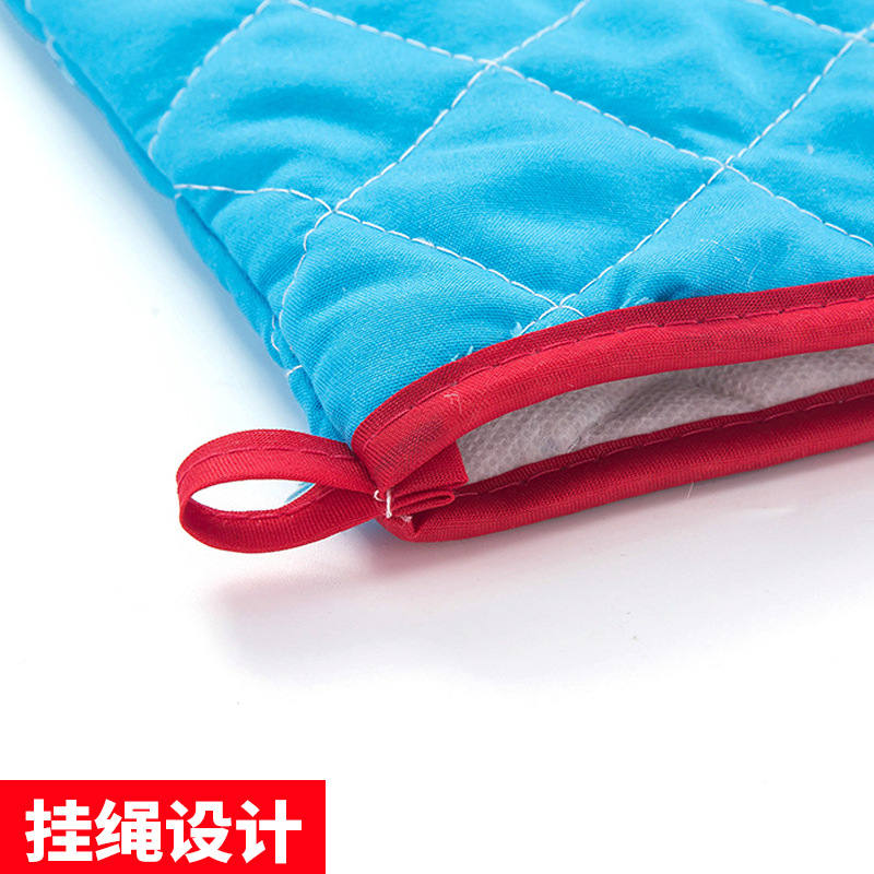 Foreign Trade Solid Color Microwave Oven Gloves Thick Baking Oven Special Heat Insulation Gloves With High Temperature Application Scenario