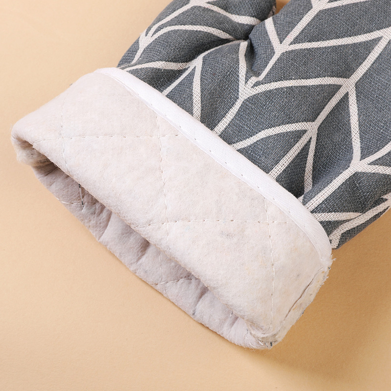 Foreign Trade Thick Microwave Oven Heat Proof Gloves Kitchen Baking Tools Oven Heat Proof Gloves Specification drawing