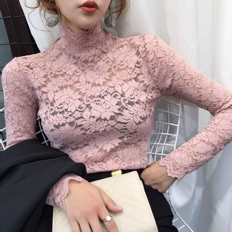القمصان المثلجة الجديدة، 2021 التي تحمل قمصان الدانتيل، التي ترتدينها على أكمام طويلة Item Picture