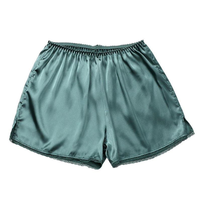 New silk safety pants for women in summer, thin and loose, can be worn on the outside with lace-trimmed Korean-style anti-glare leggings, large size Item Picture