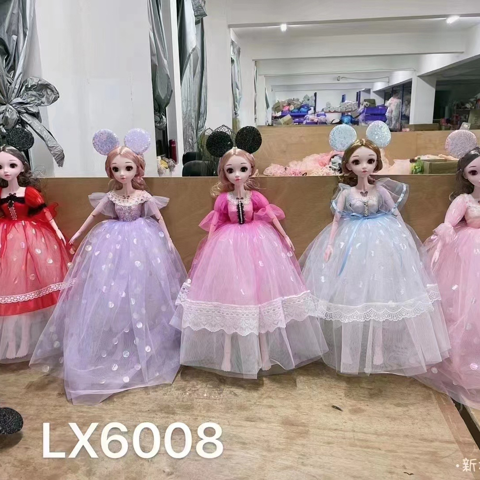 70cm Barbie singing music joint doll ears blinking gauze skirt girl toy set gift