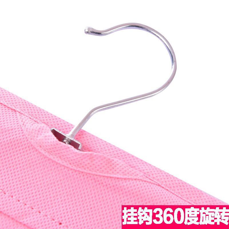 Bag storage wonder, wardrobe, dormitory hanging, home thickened double-sided non-woven fabric bag storage hanging bag Item Picture