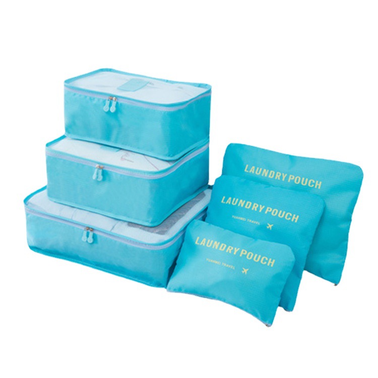 Wholesale travel storage bags, six-piece sets, large luggage storage bags, Oxford cloth clothing bags, travel sets Item Picture