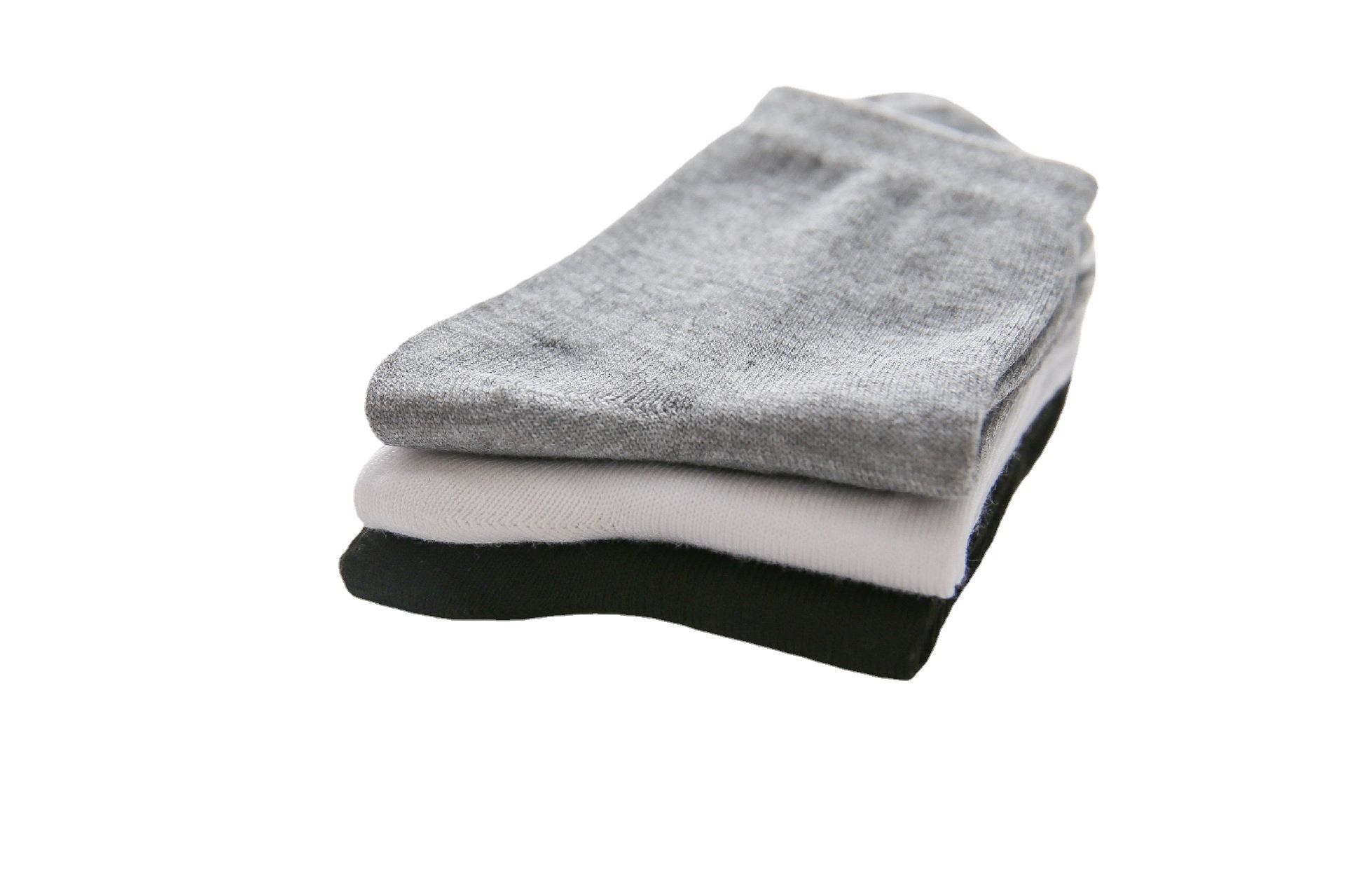 Wholesale men's mid-leg socks in stock, new autumn and winter styles, cheap street vendors' socks, solid-color business new styles, breathable and sweat-absorbing long socks Item Picture