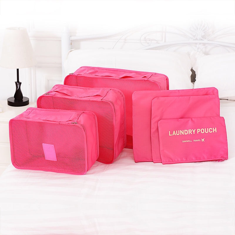 Wholesale travel storage bags, six-piece sets, large luggage storage bags, Oxford cloth clothing bags, travel sets Application Scenario