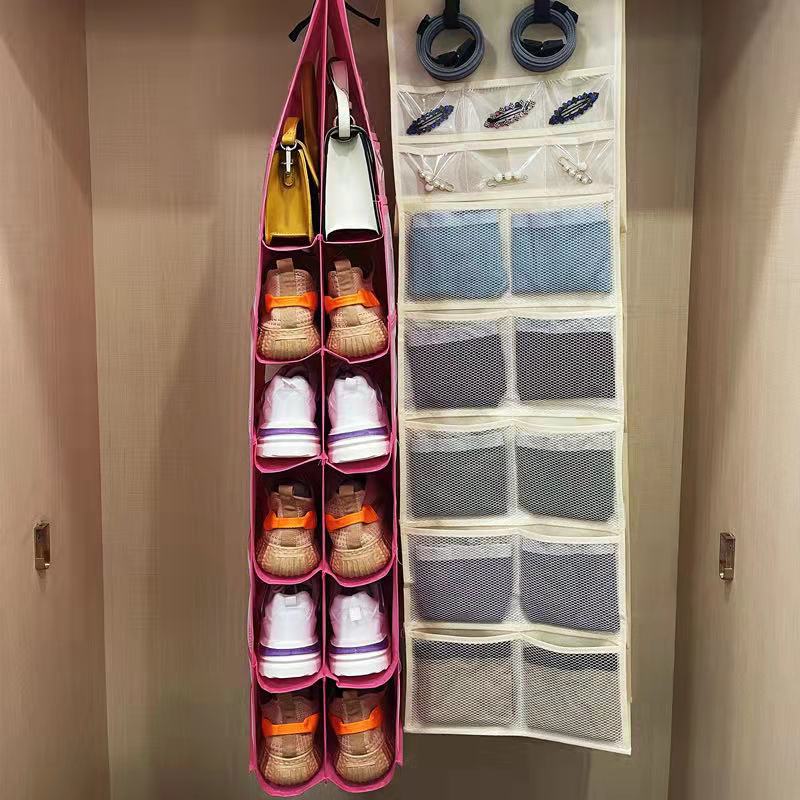 Shoes and socks storage bags, cross-border new products, underwear and pants multi-functional storage bags, bags, jewelry belts, home hanging bags Application Scenario