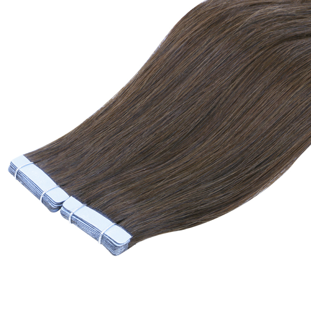 European and American wigs, real human hair, white people's hair extension, film hair #4hair extension, seamless hair extension brush, gel hair details Picture