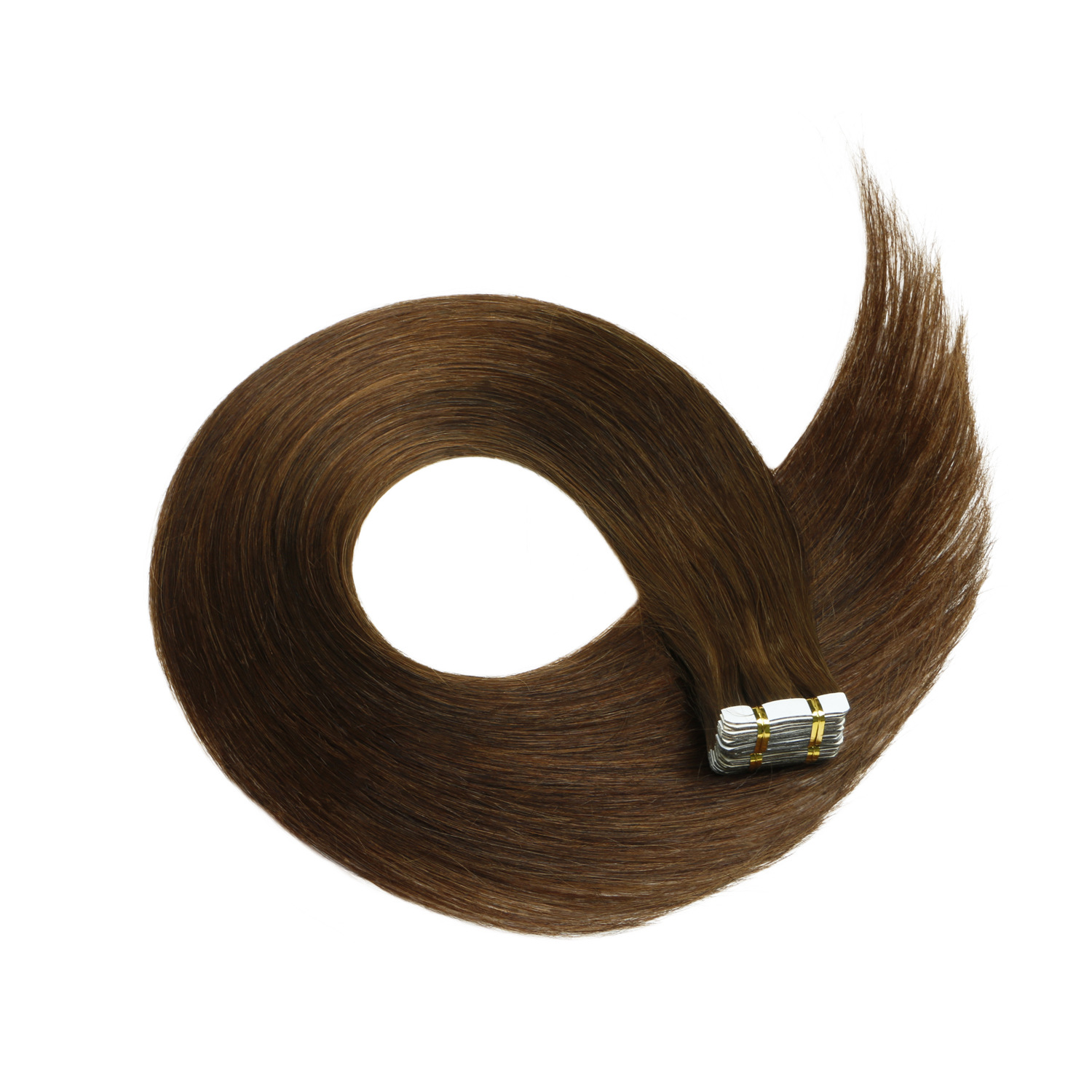 Real person hair PU hair #2 Tape in hair extension Brush hair White person Hair extension Film Hair