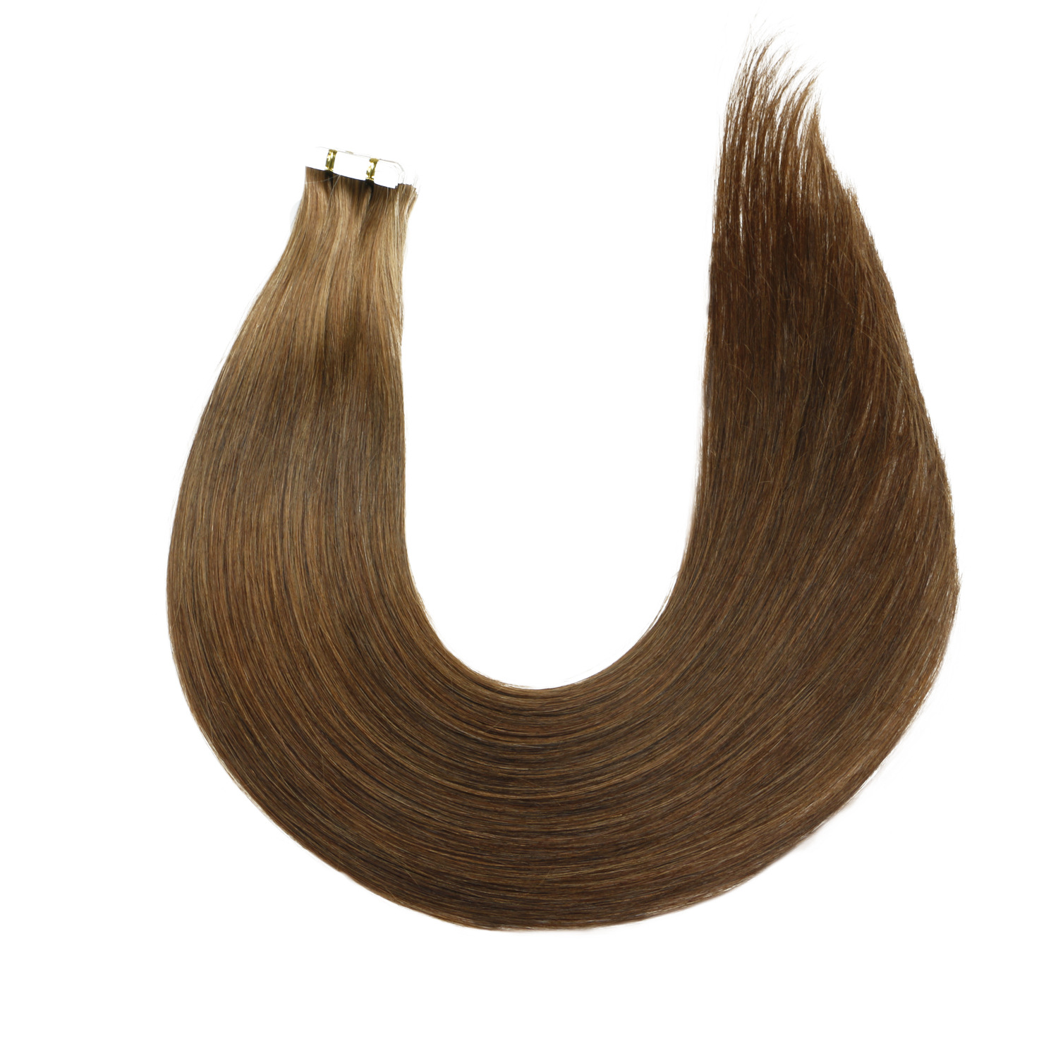 Real person hair PU hair #2 Tape in hair extension Brush hair White person Hair extension Film Hair details Picture