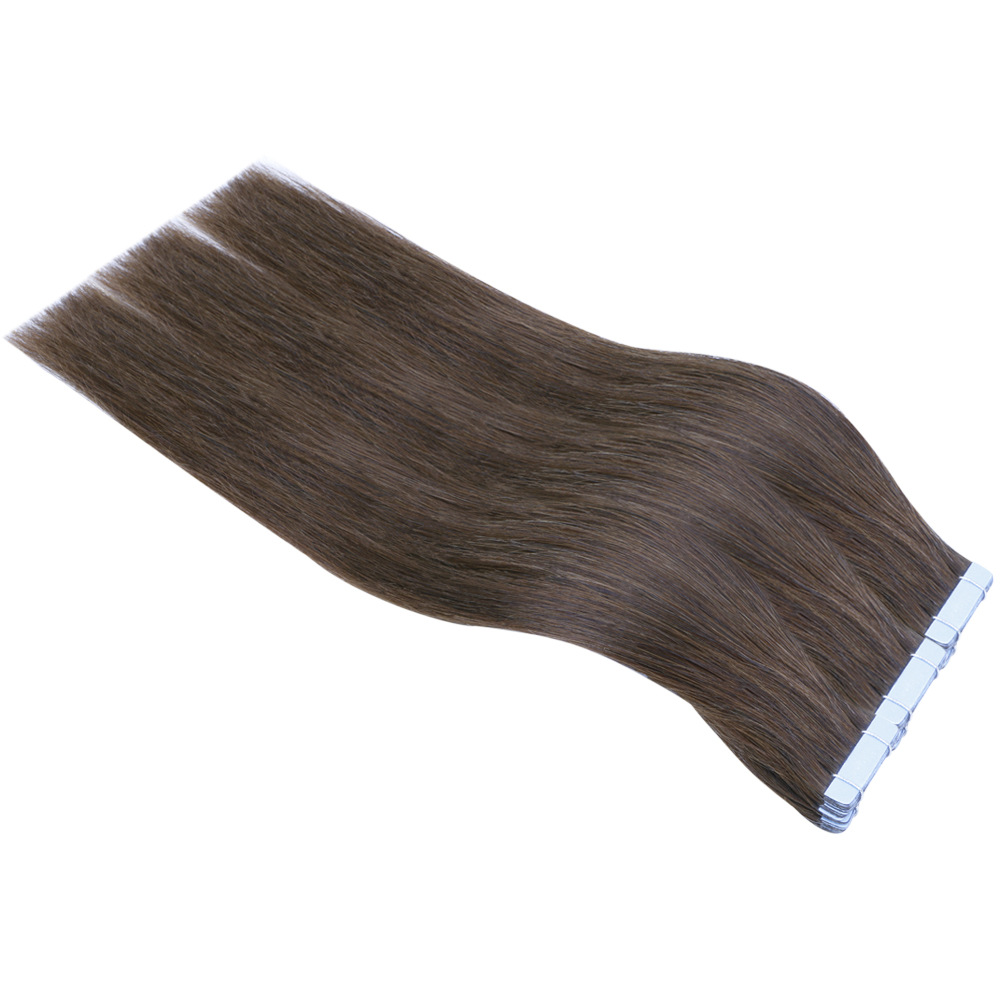 European and American wigs, real human hair, white people's hair extension, film hair #4hair extension, seamless hair extension brush, gel hair Item Picture