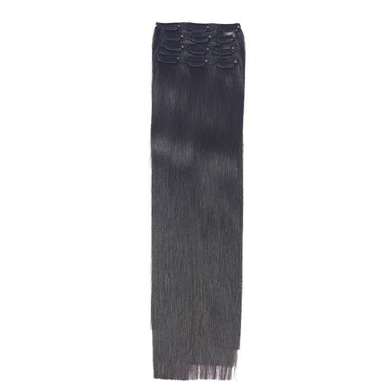 Hair clips, hair extensions, long hair clips, hair covers, real hair can be dyed and permed, real hair clips Item Picture