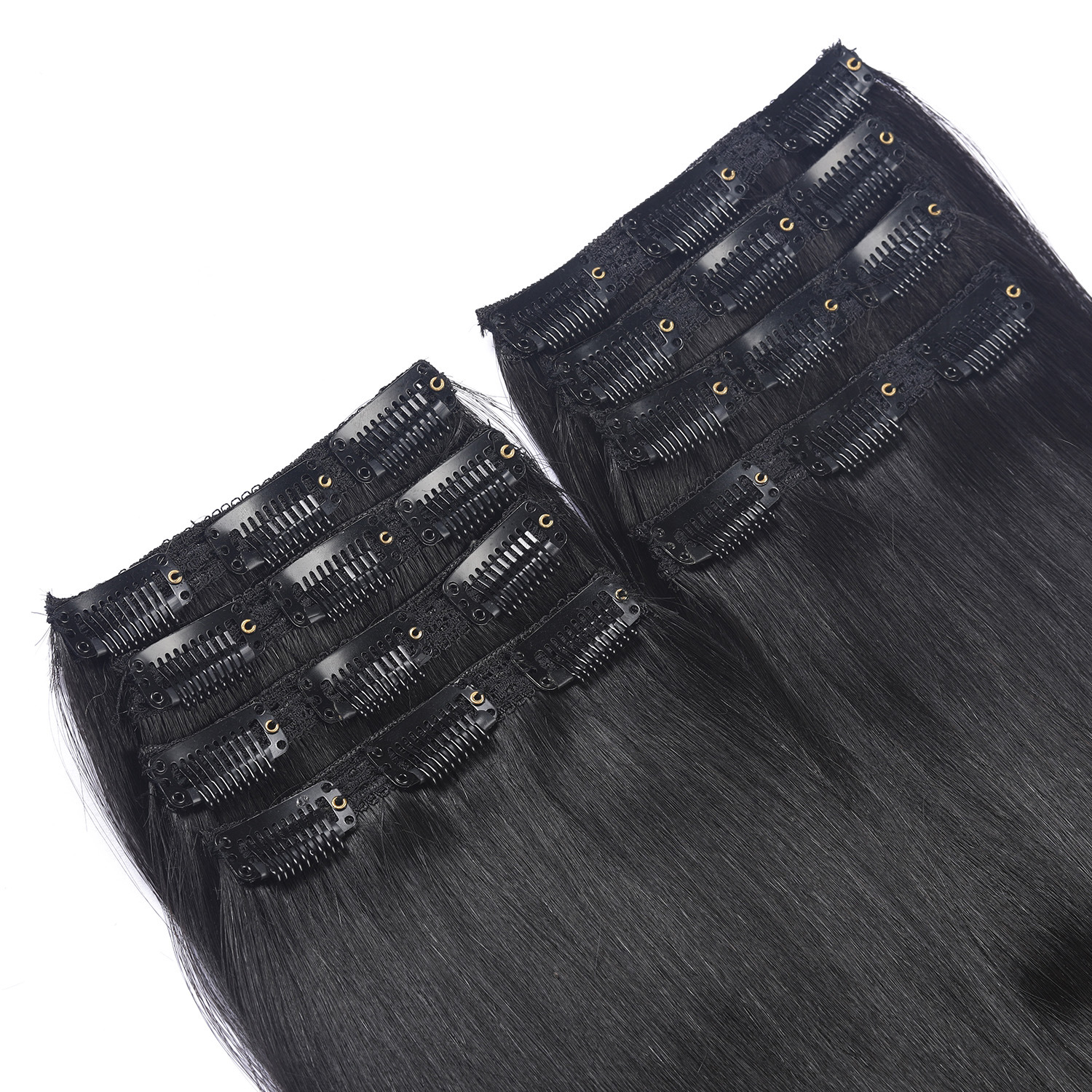 Hair clips, hair extensions, long hair clips, hair covers, real hair can be dyed and permed, real hair clips Specification image