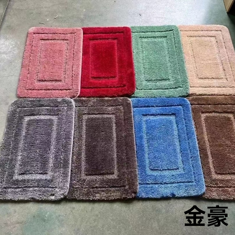 新款TPR超纤回框垫 素色超纤地垫 防滑地垫 门垫 脚垫 涤纶超纤垫