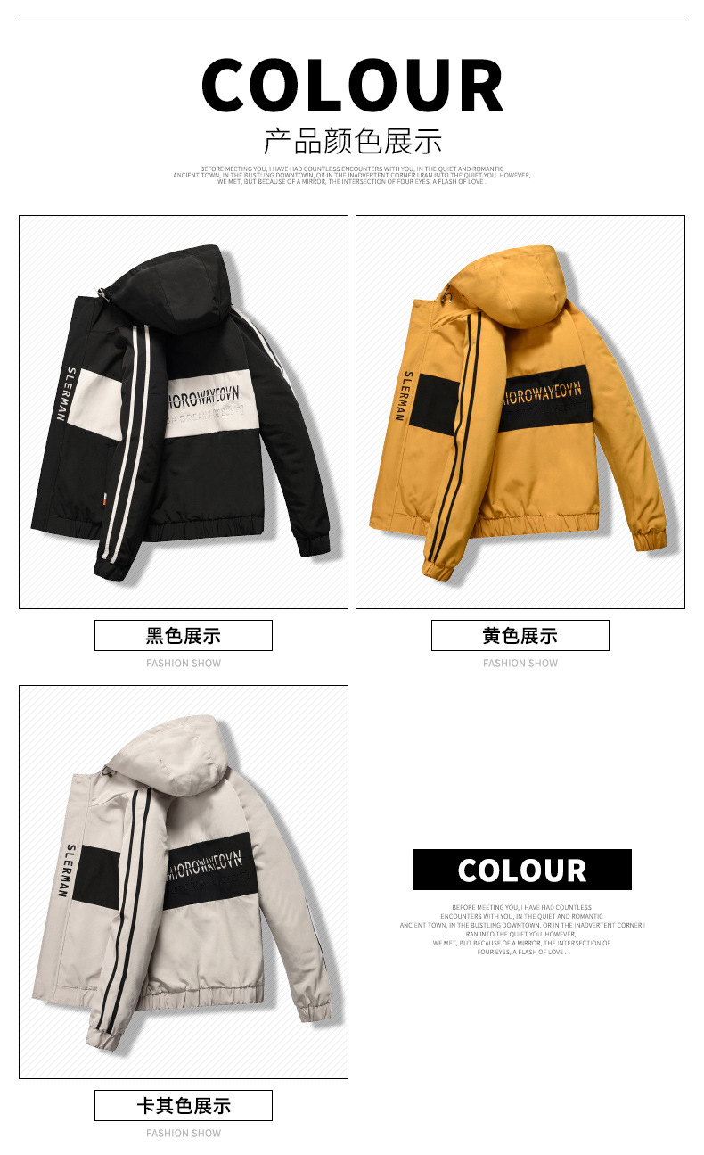 This 2020 new Korean-style trendy Instagram workwear jacket for men's spring, autumn and winter is functional, casual and versatile Specification image