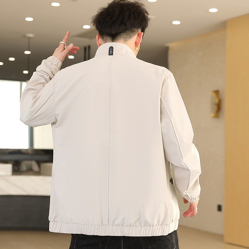 "Jacket Man 2021 Korean Spring Youth Men's Trendy Casual Workwear Jacket and coat source manufacturer wholesale. Application Scenario